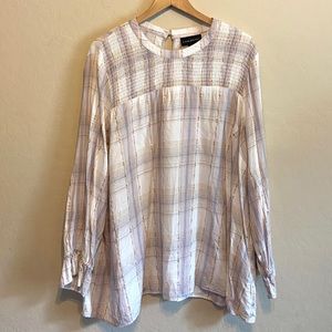 🌵Lane Bryant Plaid Long Sleeve Blouse Top